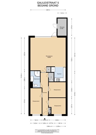 Floorplan - Galileistraat 5, 1433 BW Kudelstaart